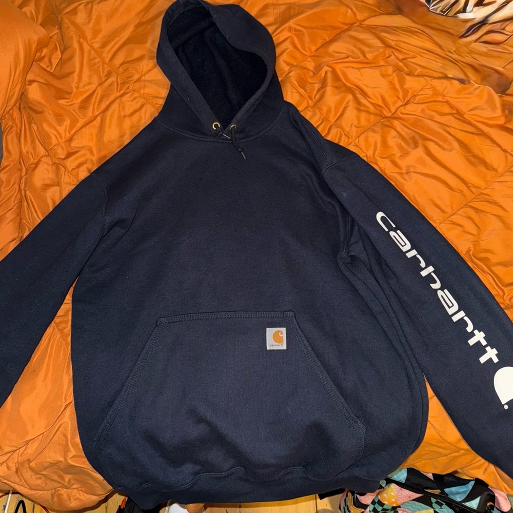 Carhartt Men's Navy Hoodie Sweater